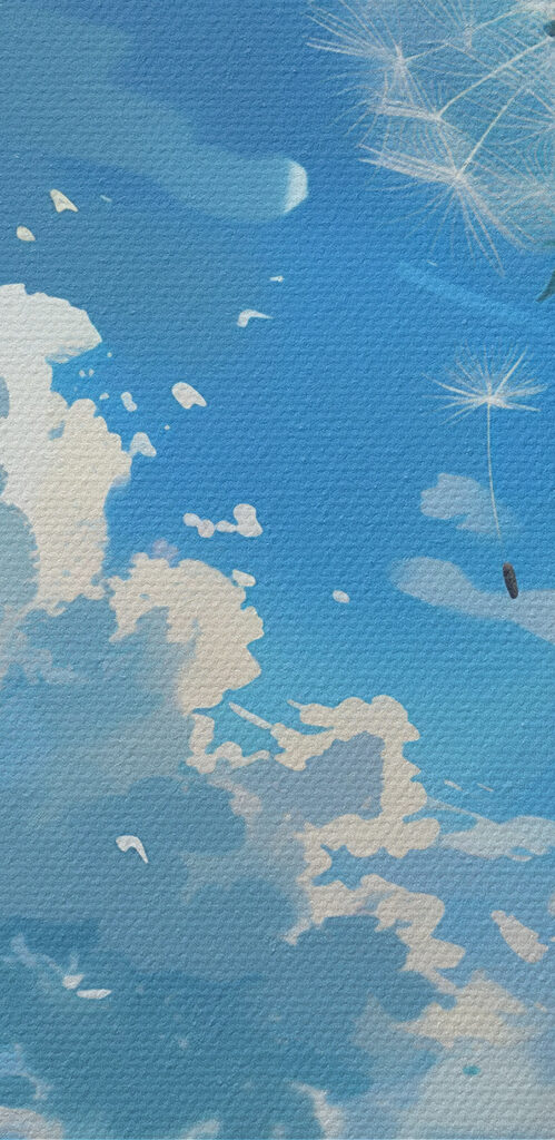 Dandelion in the sky