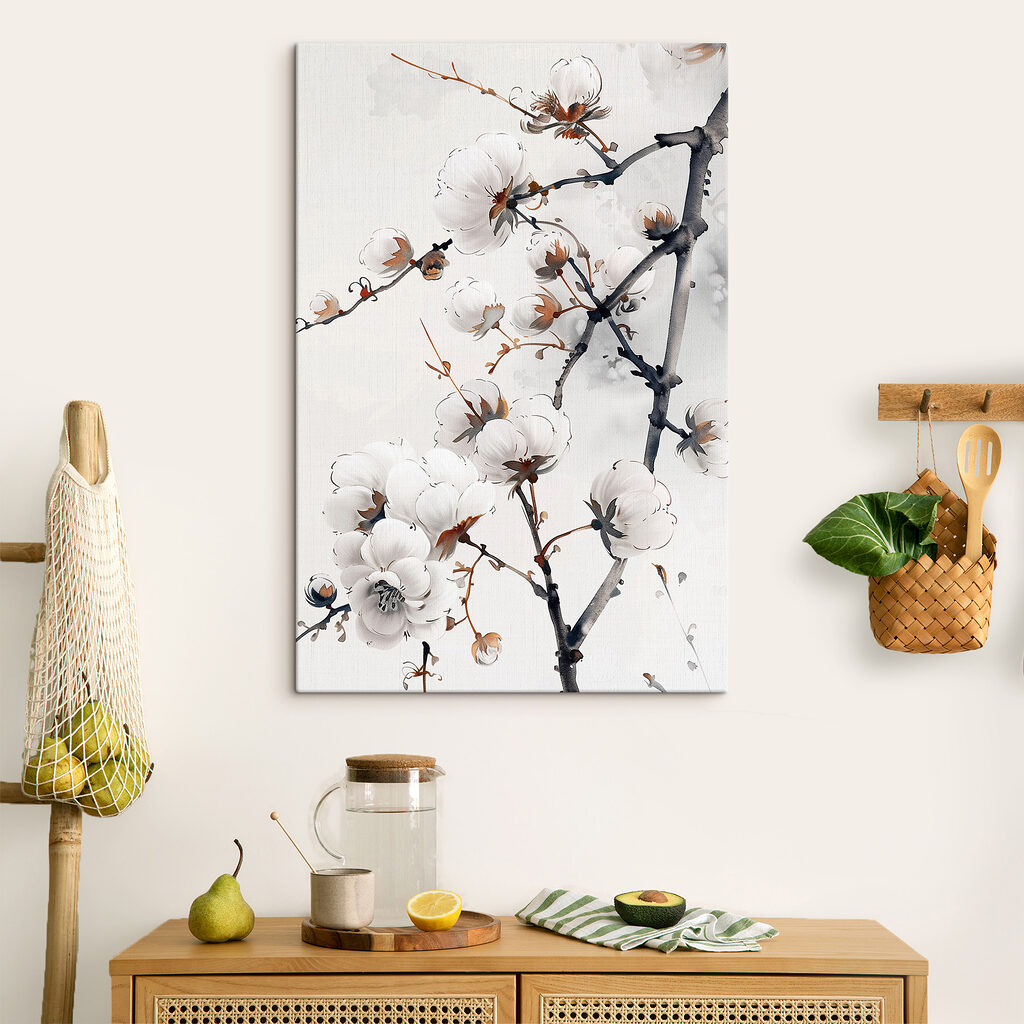 Elegant white blooms on delicate branches