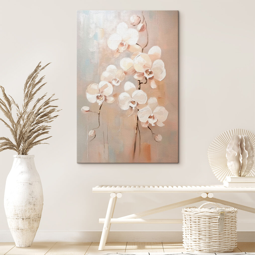 Painting of white flowers