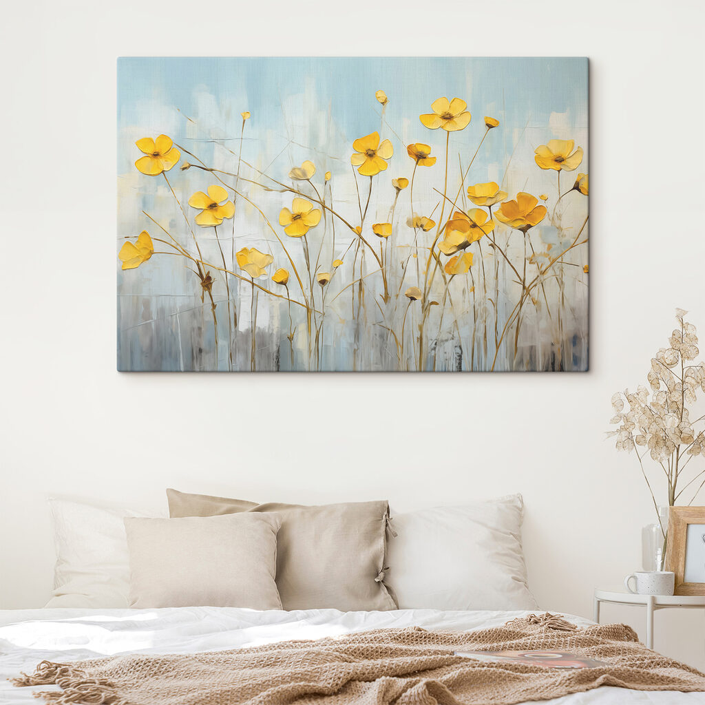 Painting of yellow flowers