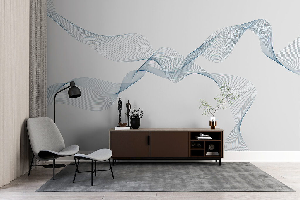 Blue lines on a white background