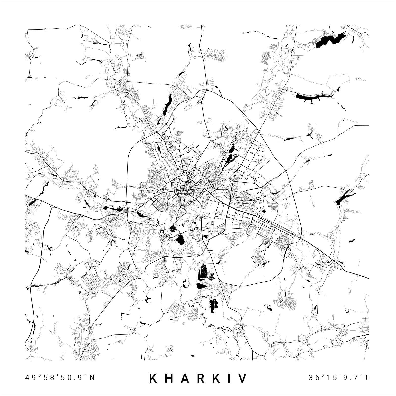 Map of a city