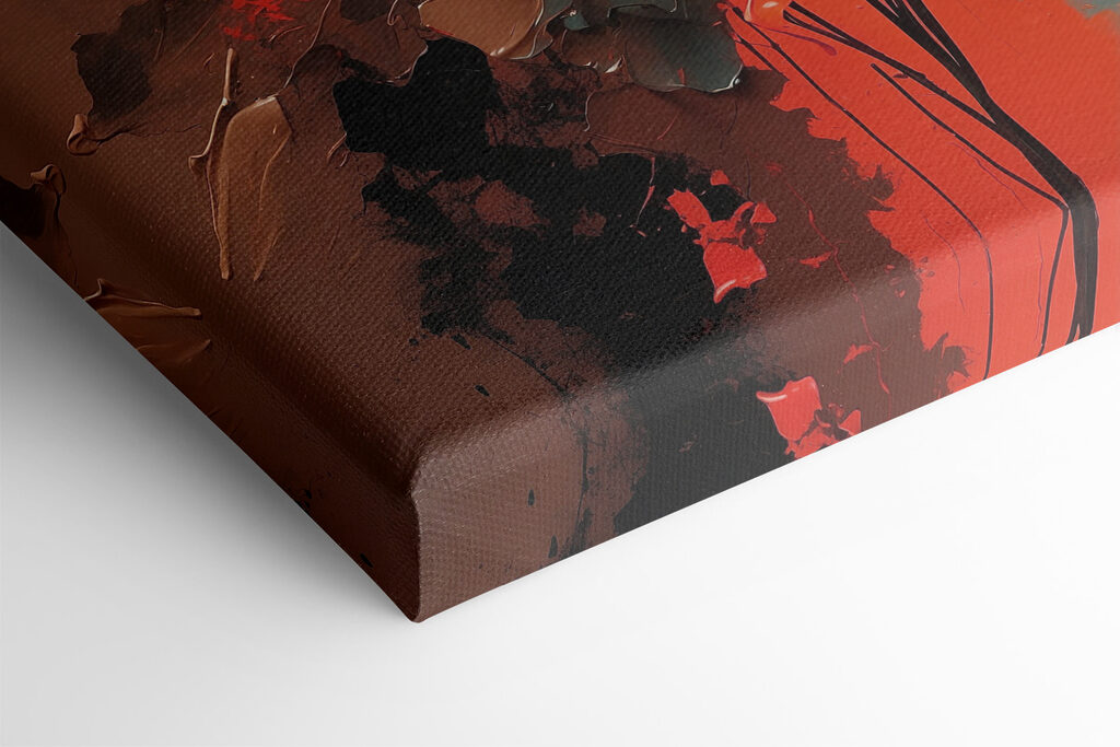 Painting of red flowers Painting of red flowers