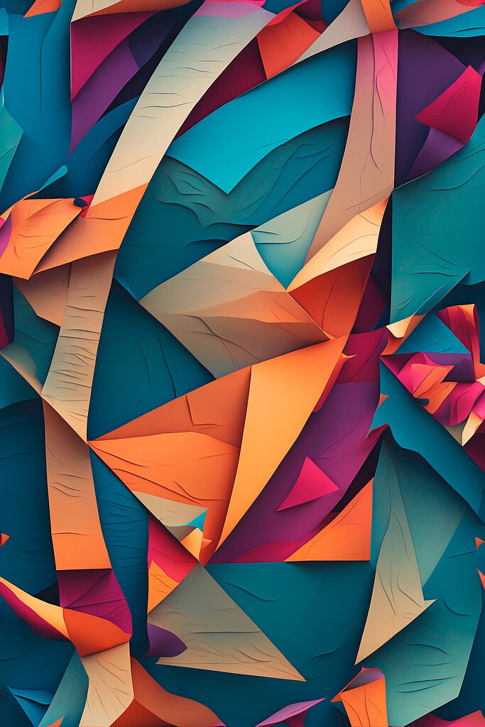 Colorful paper cut out