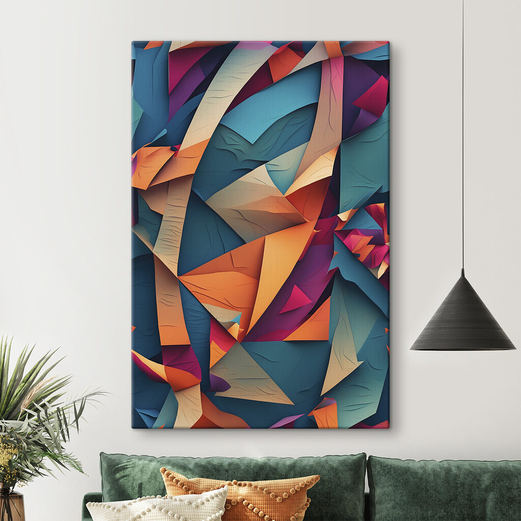 Colorful paper cut out