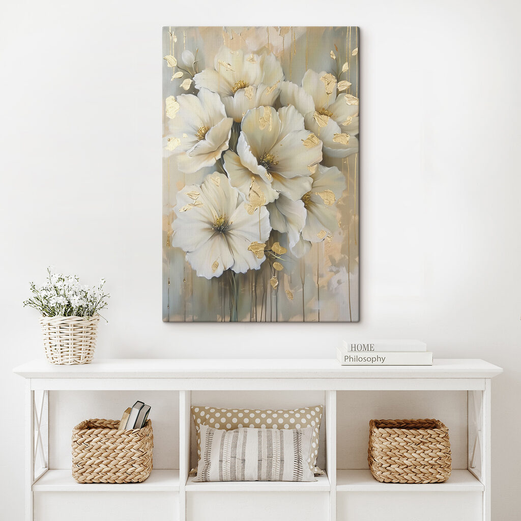 Elegant petals with metallic accents