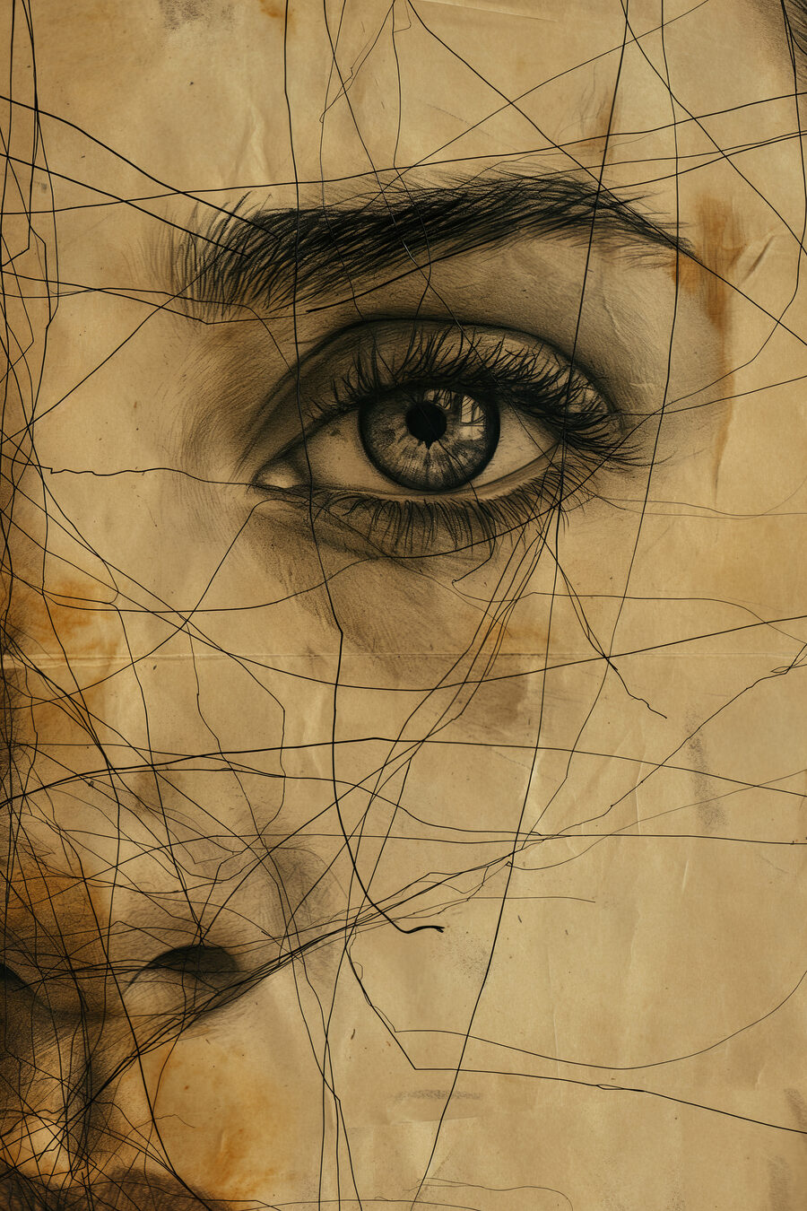 Egy nő szemének rajzolása’s eye