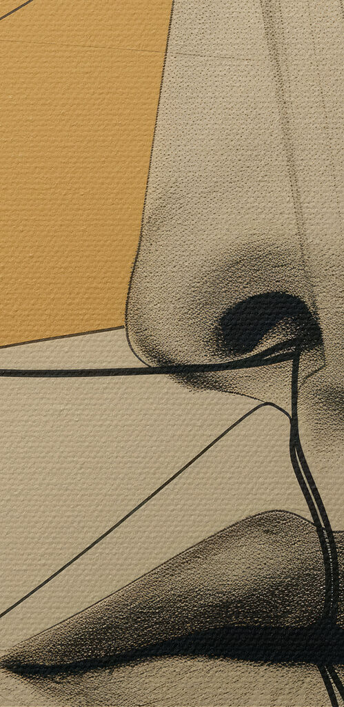 Drawing of a woman's face