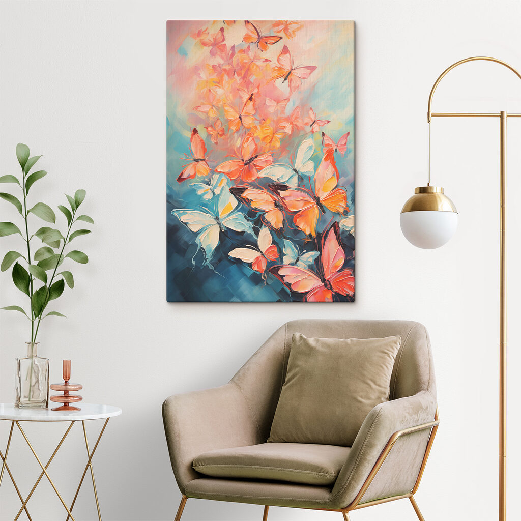 Group of butterflies on a blue background Group of butterflies on a blue background