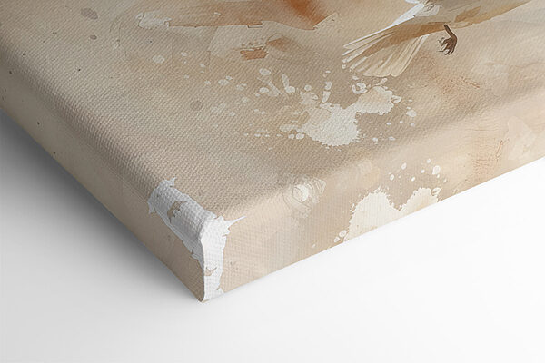 Group of white birds flying