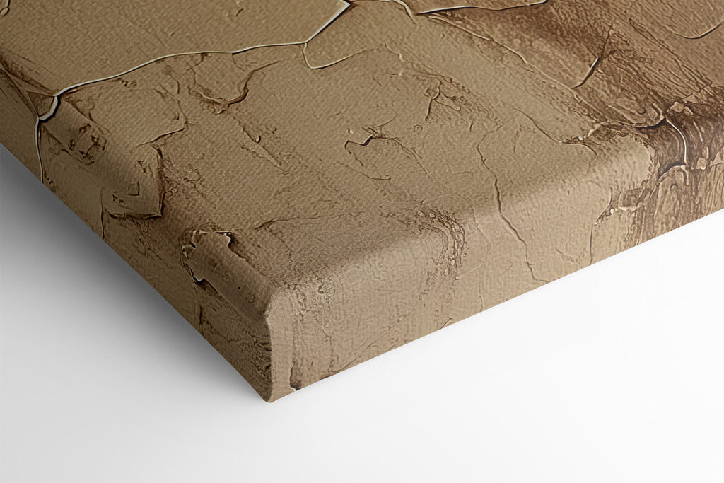 Cracked surface reveals serene face Cracked surface reveals serene face