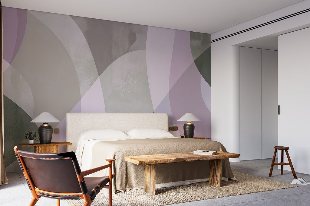 Colorful pattern with circles and lines