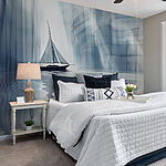 Fotótapéta Vitorlás egy vízen