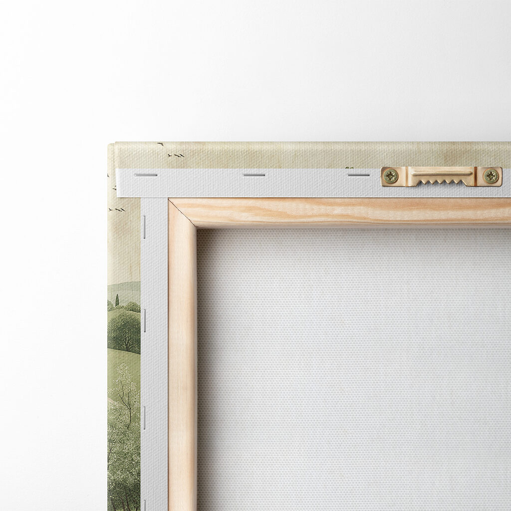 Landscape with trees and a road