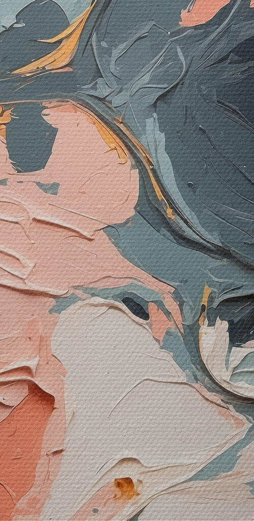 Colorful abstract swirls of paint