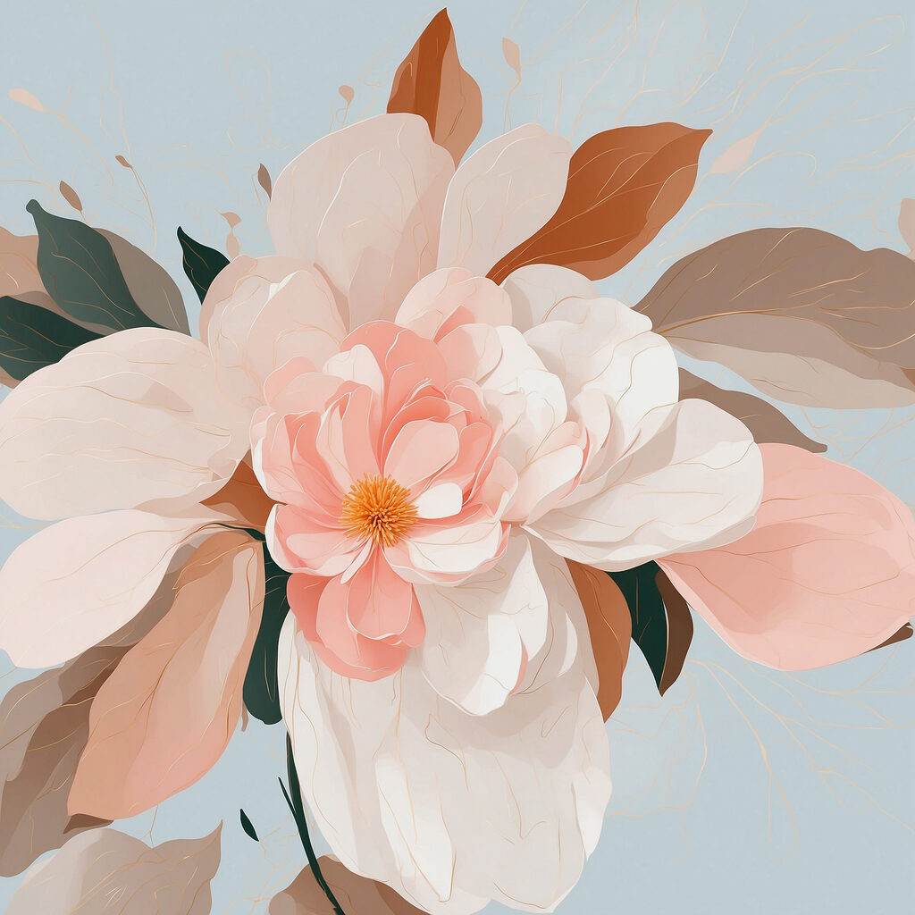 Delicate blooms in soft pastel hues Delicate blooms in soft pastel hues