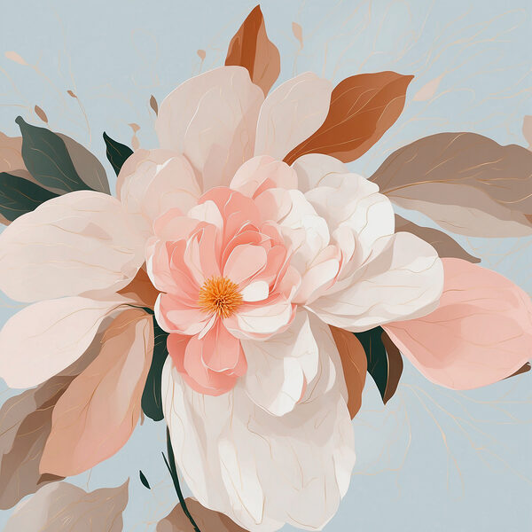 Delicate blooms in soft pastel hues Delicate blooms in soft pastel hues