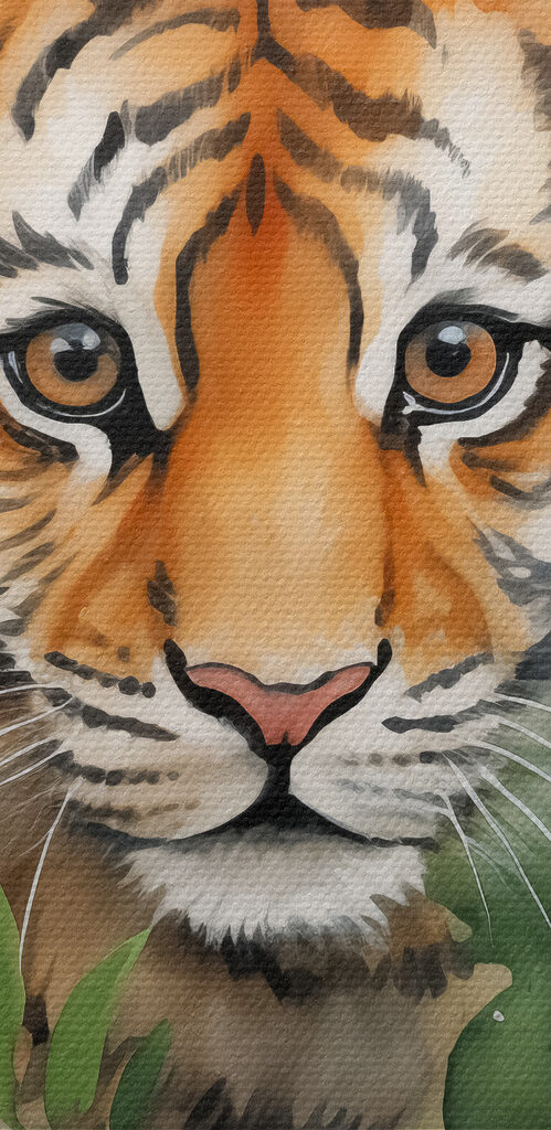 Tiger in the jungle Tiger in the jungle