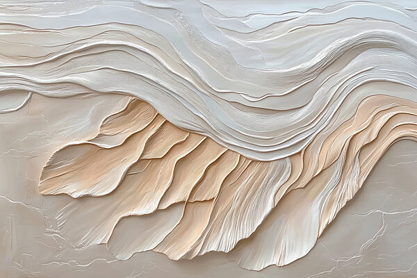 White and brown wavy pattern