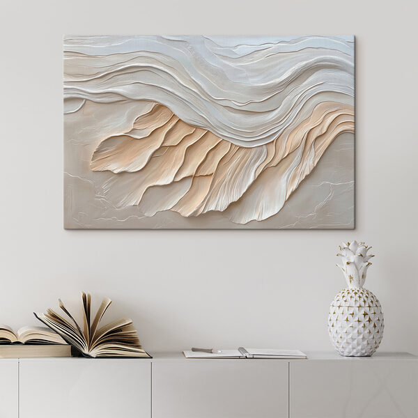 White and brown wavy pattern