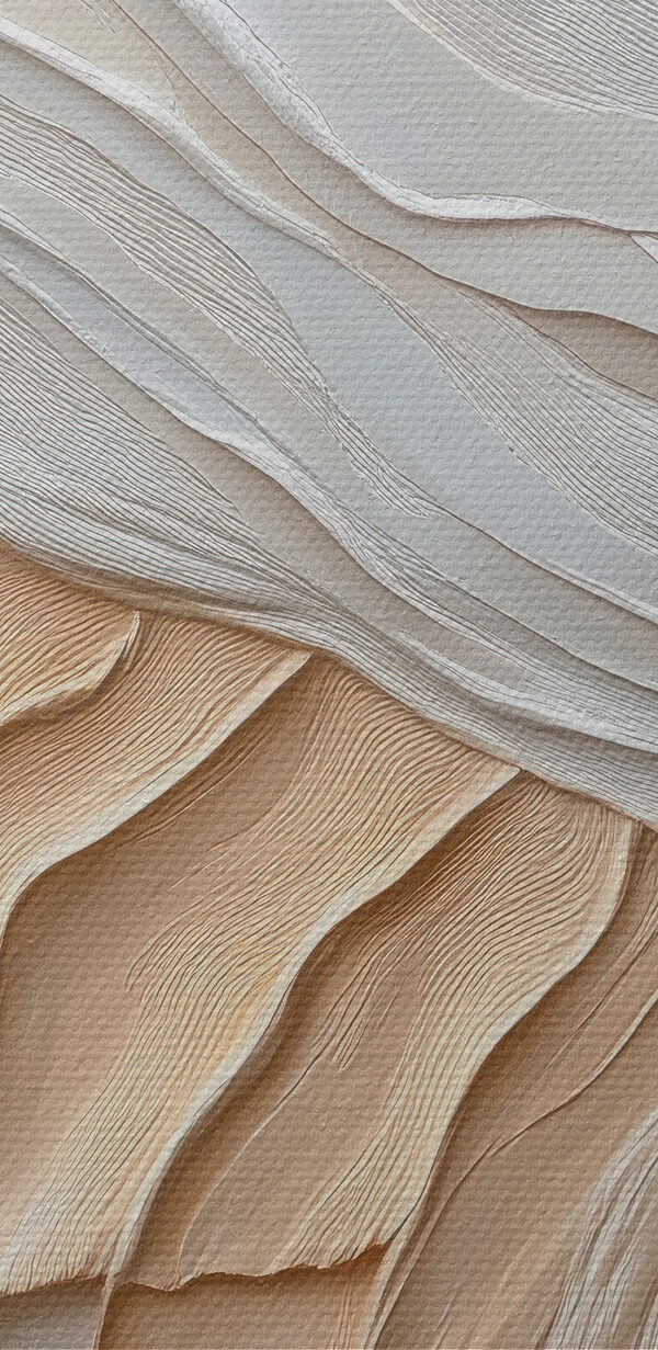 White and brown wavy pattern