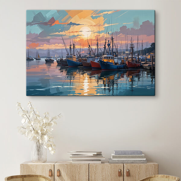 Group of boats on water