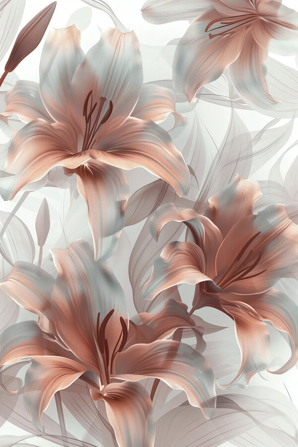 Elegant blooms in soft hues Elegant blooms in soft hues