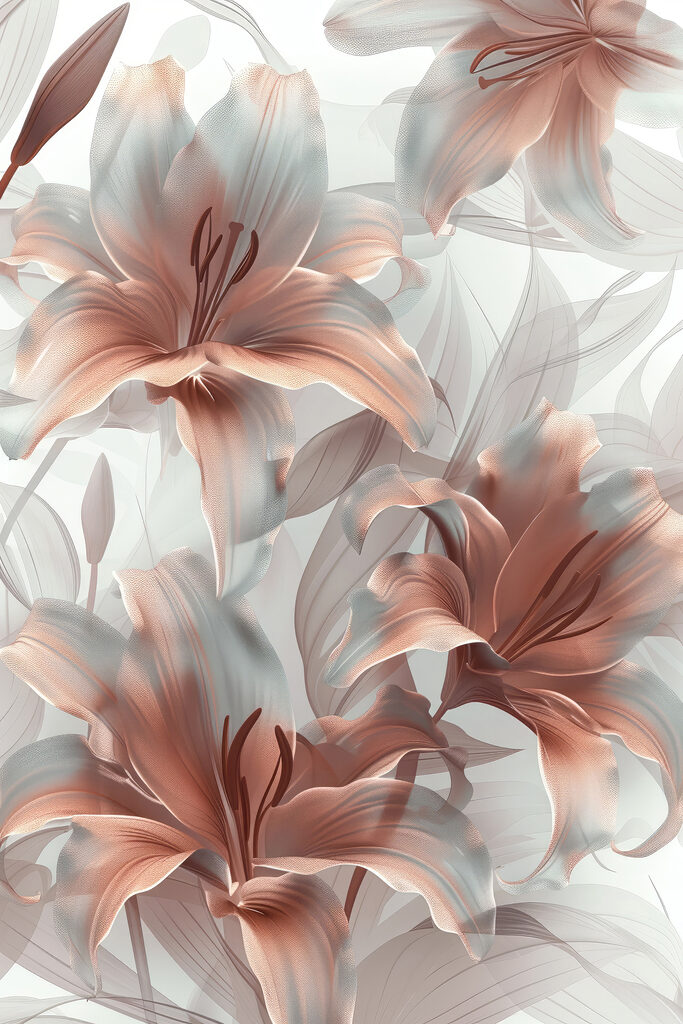 Elegant blooms in soft hues Elegant blooms in soft hues