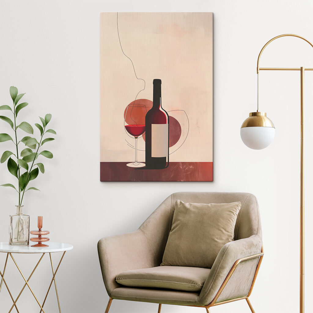 Bottle and glass of wine Bottle and glass of wine