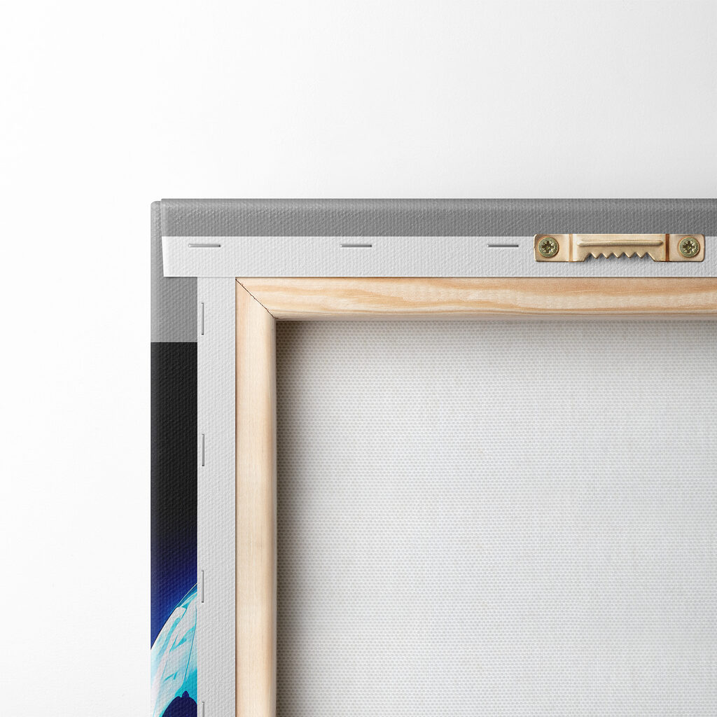 Colorful headphones on a black background