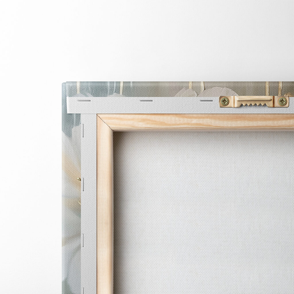 Painting of white flowers Painting of white flowers