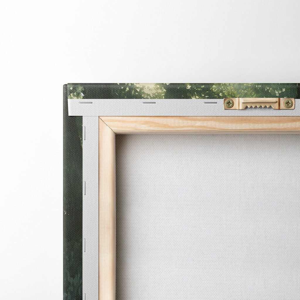 Forest with trees and flowers