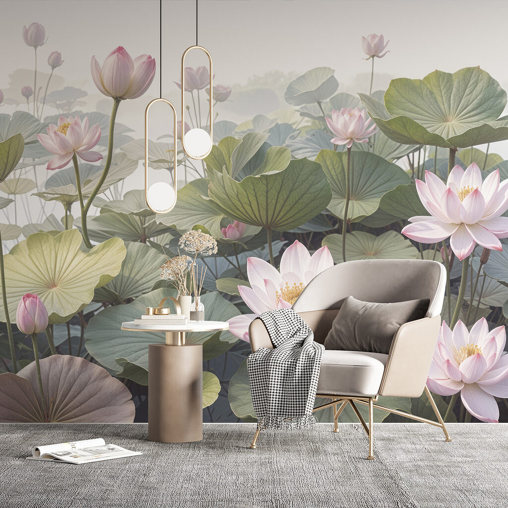 Group of pink flowers and green leaves Group of pink flowers and green leaves