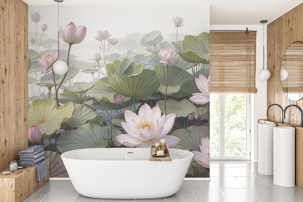 Group of pink flowers and green leaves Group of pink flowers and green leaves