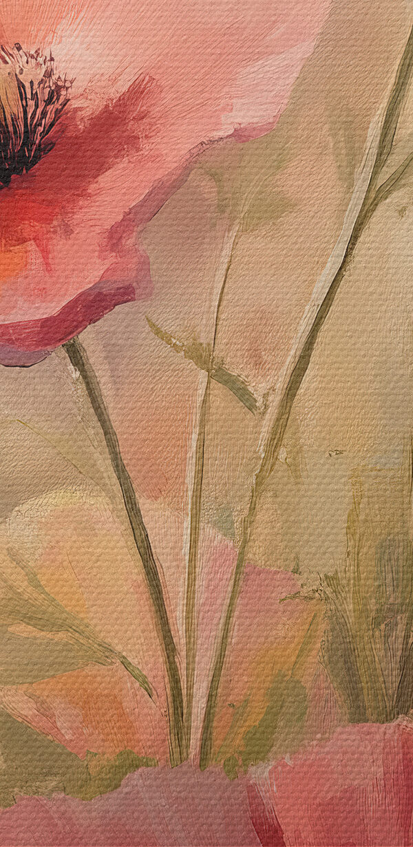Painting of pink flowers Painting of pink flowers