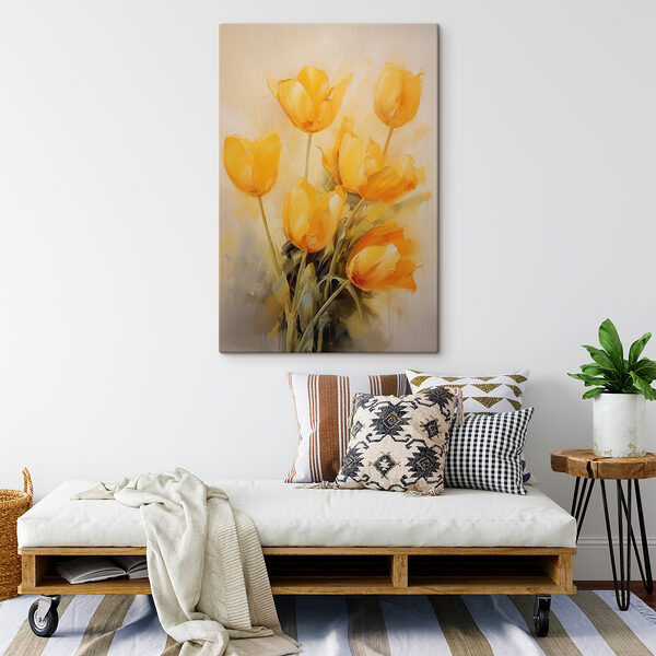Painting of yellow flowers