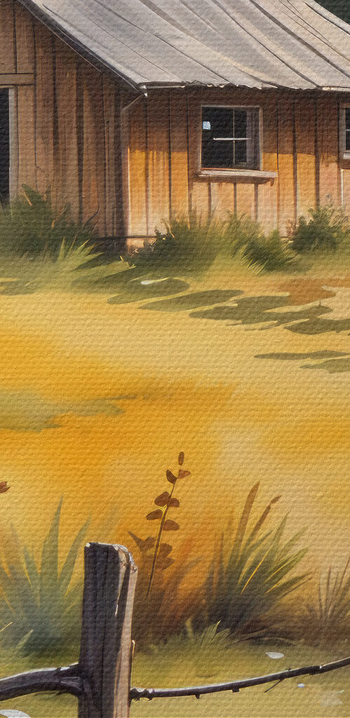 House in a field