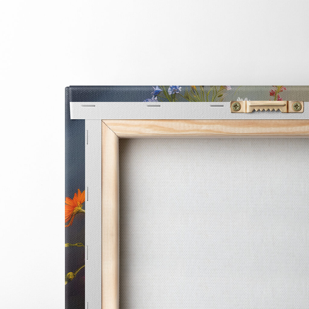 Painting of a vase of flowers Painting of a vase of flowers