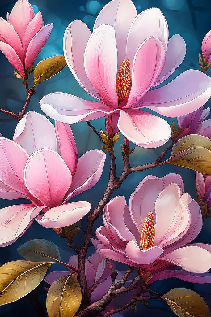 Delicate blossoms in soft hues Delicate blossoms in soft hues