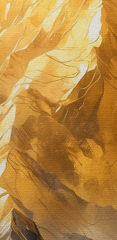 Mountain with clouds in the sky