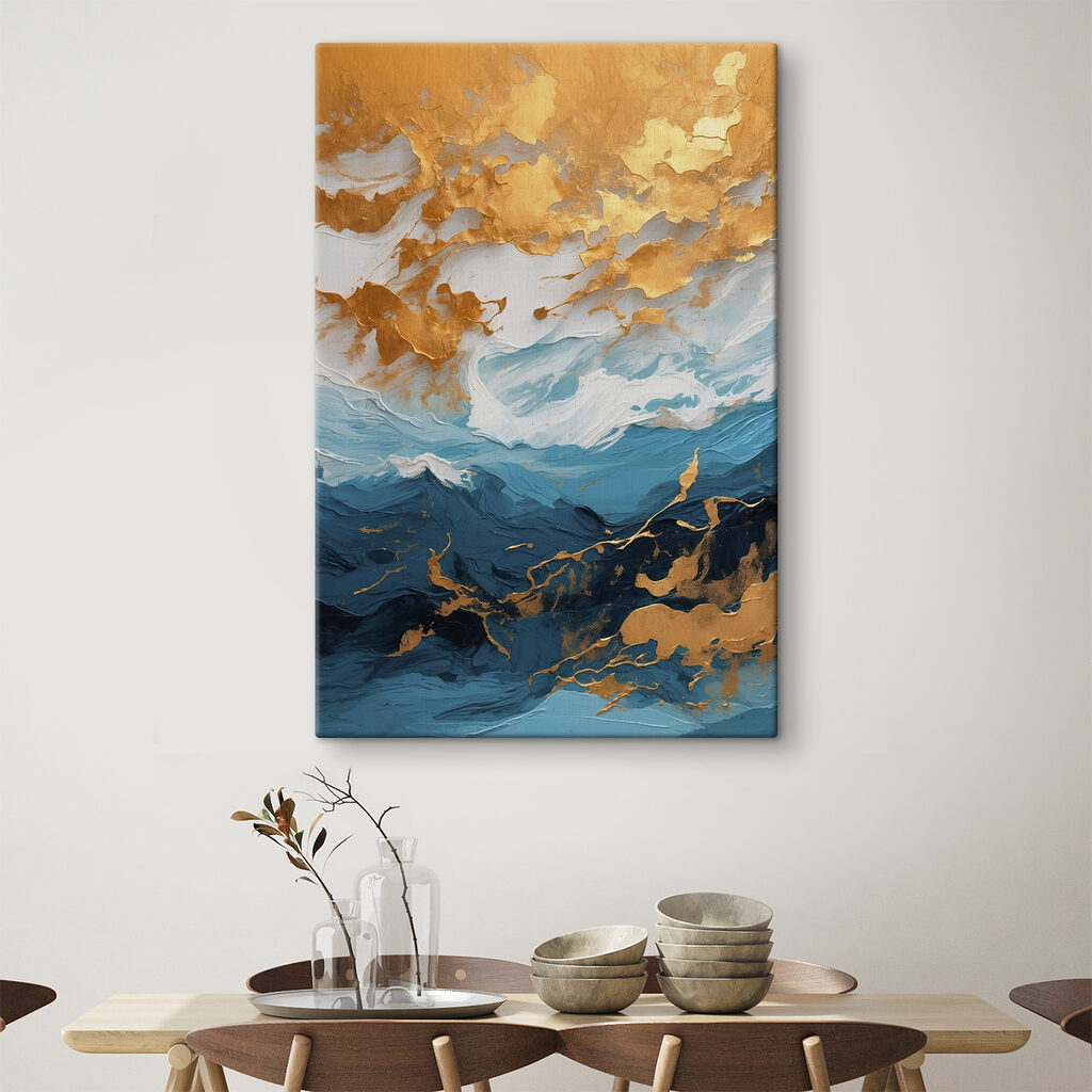 Waves of color dance together beautifully