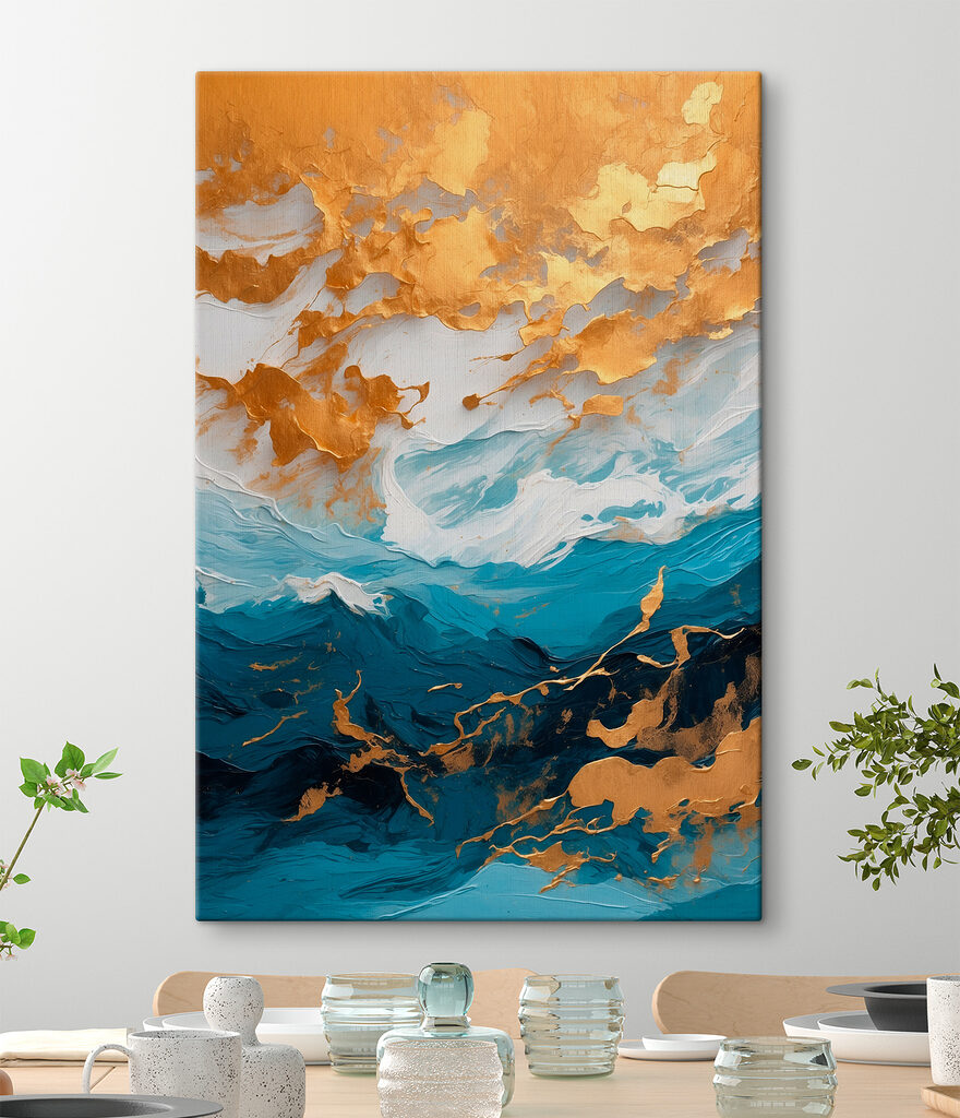 Waves of color dance together beautifully