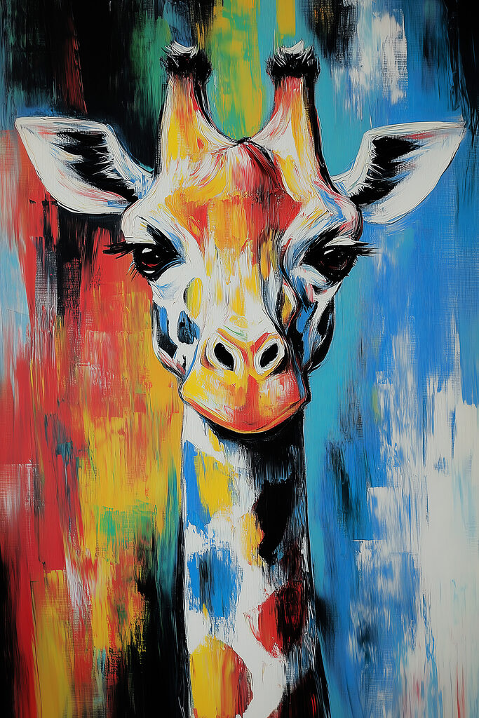 Painting of a giraffe