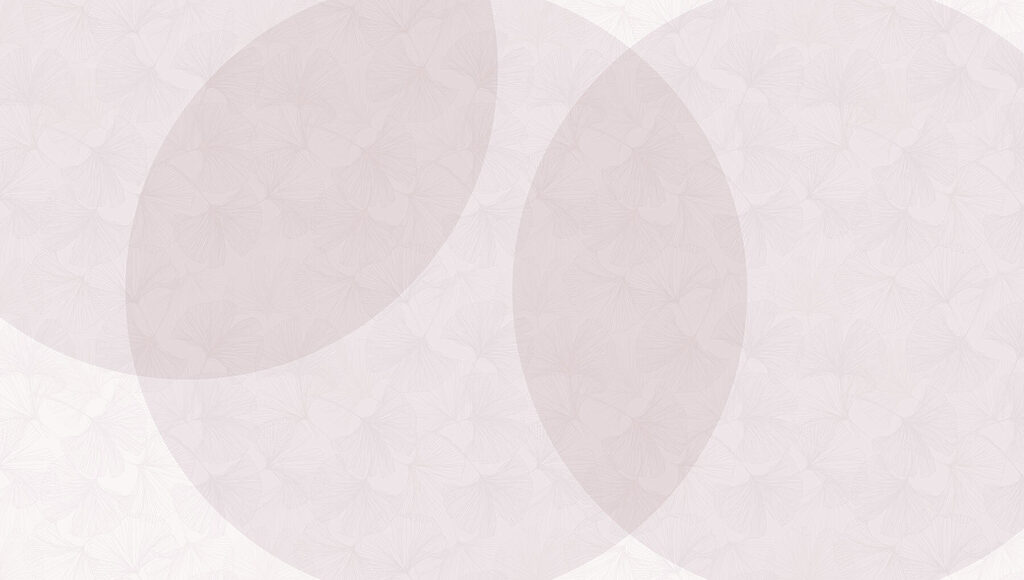White and pink background with circles