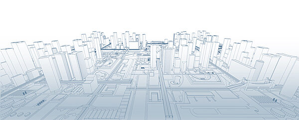 Blueprint of a city