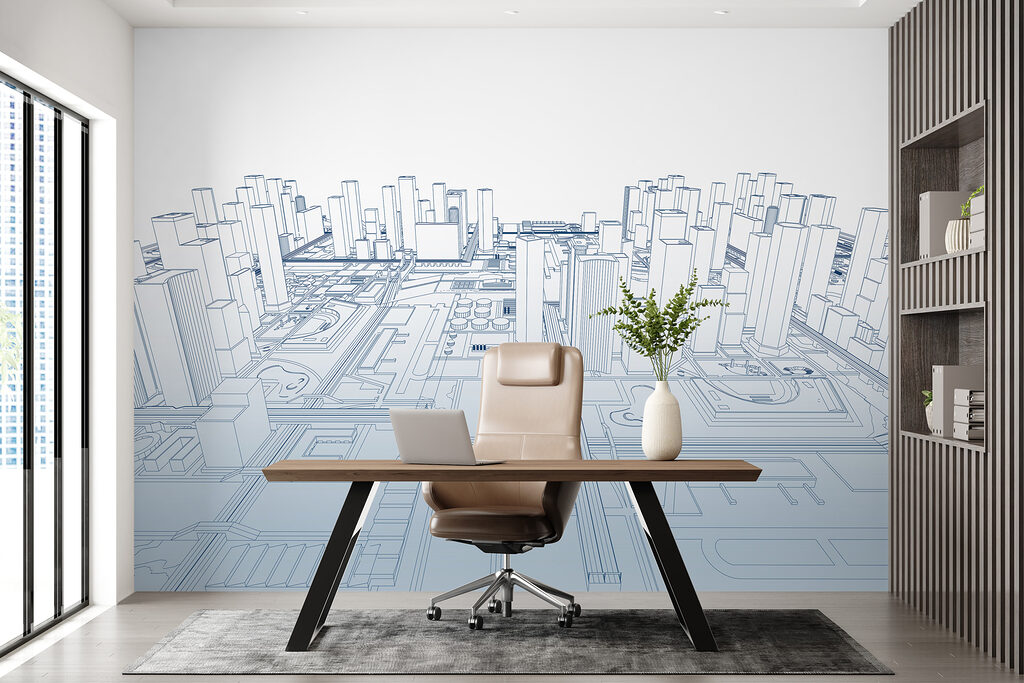 Blueprint of a city
