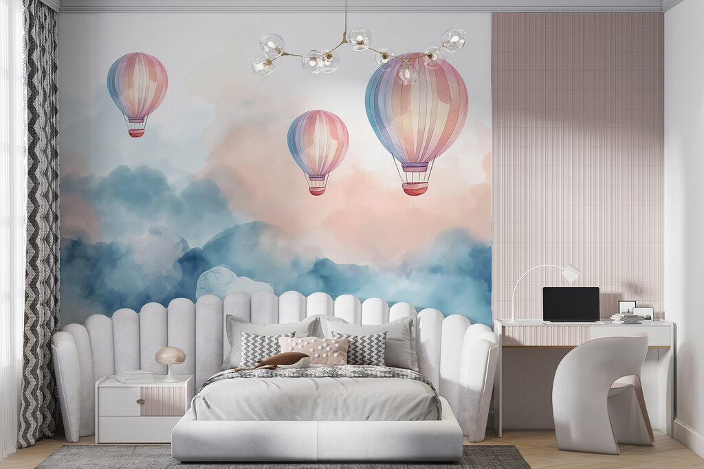 Group of hot air balloons in the sky Group of hot air balloons in the sky