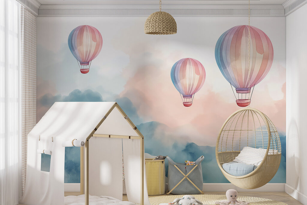 Group of hot air balloons in the sky Group of hot air balloons in the sky