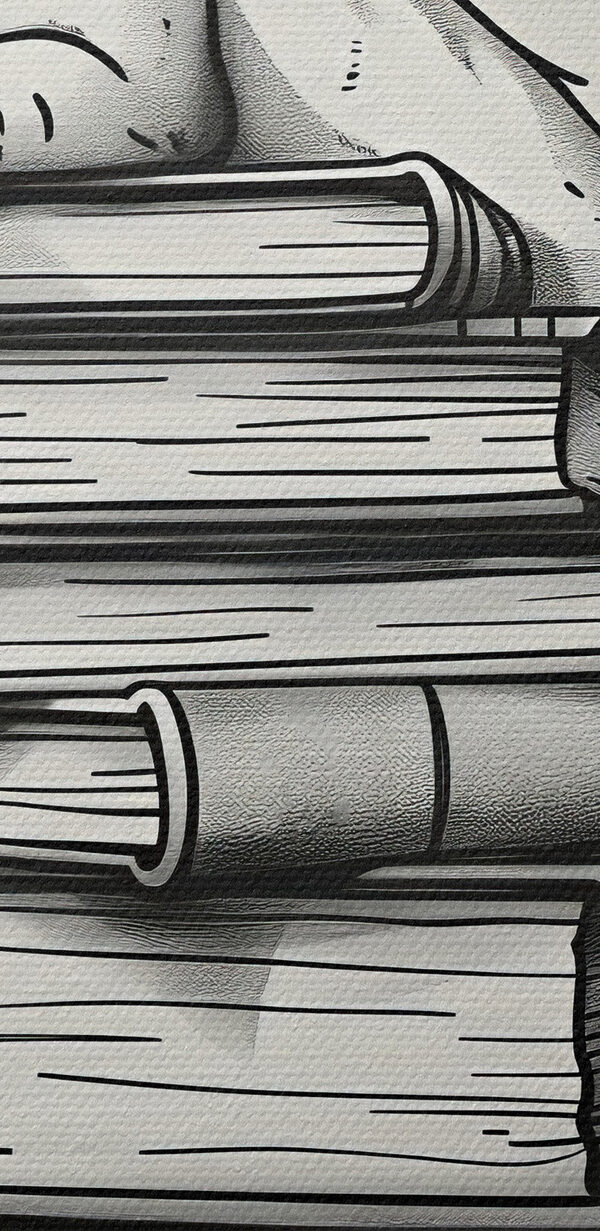 Cat sitting on a stack of books