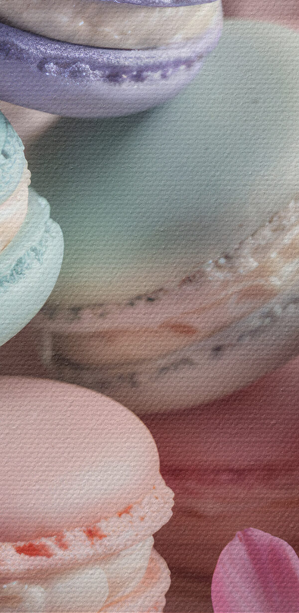 Tányér színes macaronok Tányér színes macaronok